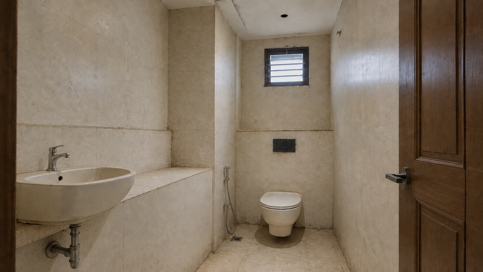 Concept Before Renovation — Existing Bathroom Civil Shell